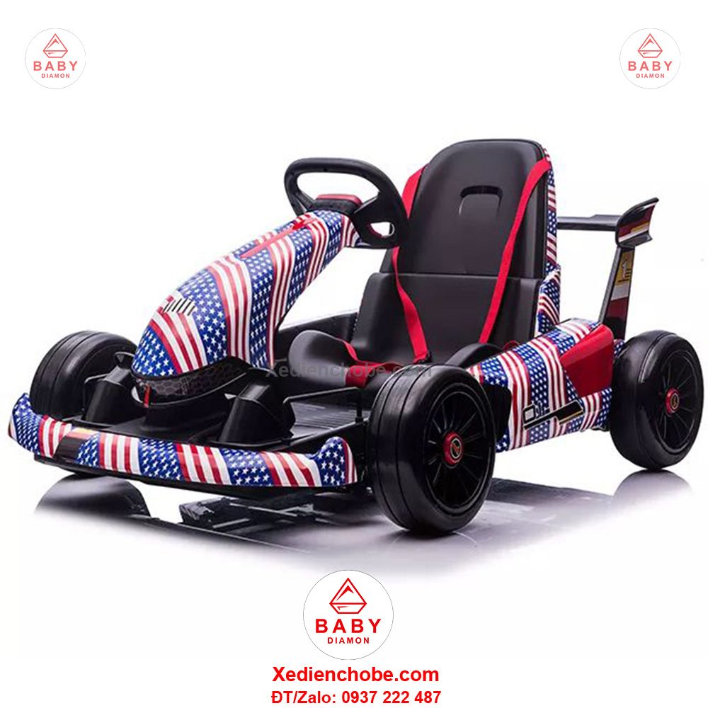 Xe điện Go Kart Drift 24V ND 2022 siêu mạnh mẽ, 5-10 tuổi